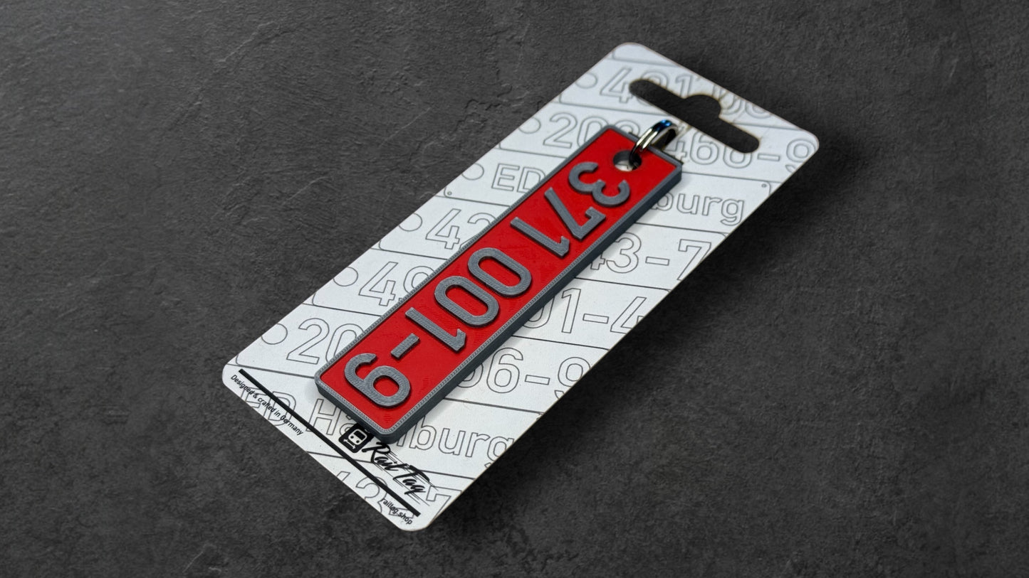 Railway "Locomotive Sign" individual keychain (3D printing)