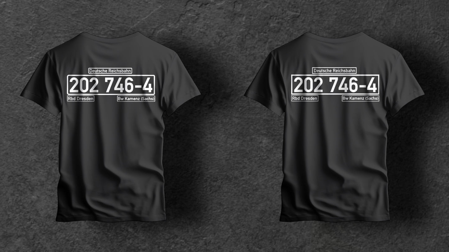 Railway T-Shirt with individual locomotive number