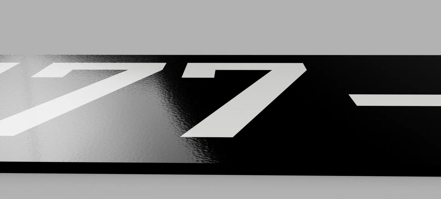 Eisenbahn Lokschild mit Wunschnummer 84cm x 20cm RailTag