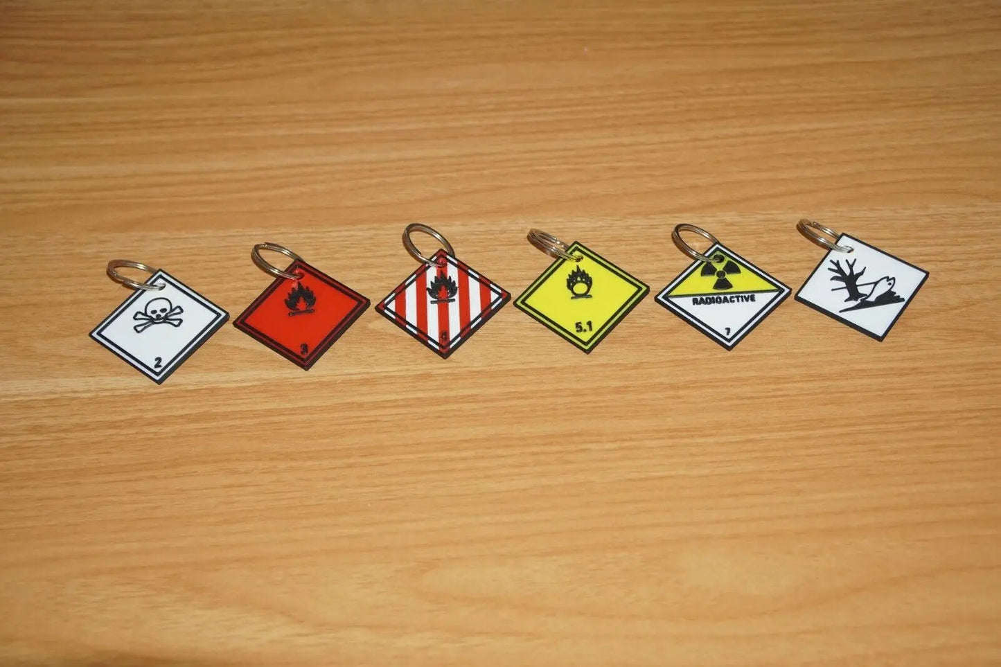 Gefahrgutlabel Schlüsselanhänger RailTag