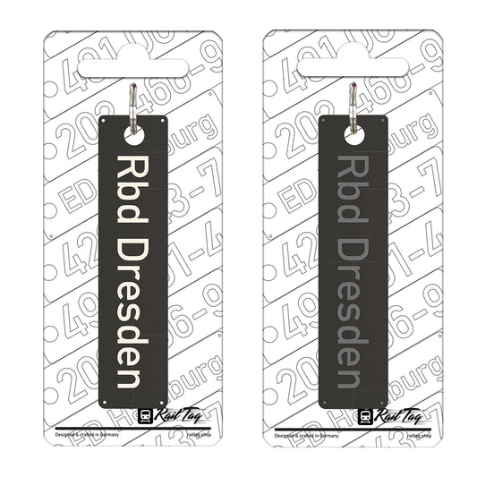 Railway "Sign" personalized keychain (3D printing)