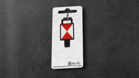 Eisenbahn Zugschluss/Zg2 Schlüsselanhänger RailTag