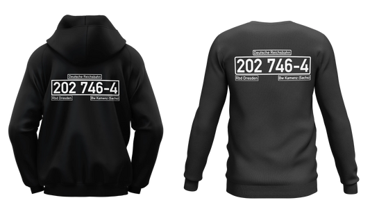 Eisenbahn Pullover mit individueller Loknummer RailTag