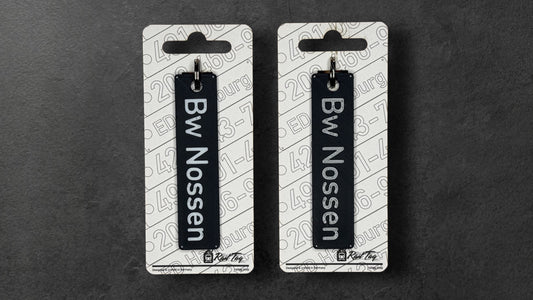 Eisenbahn "Schild" personalisierter Schlüsselanhänger (3D Druck)