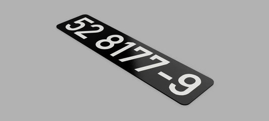 Eisenbahn Lokschild mit Wunschnummer 84cm x 20cm RailTag